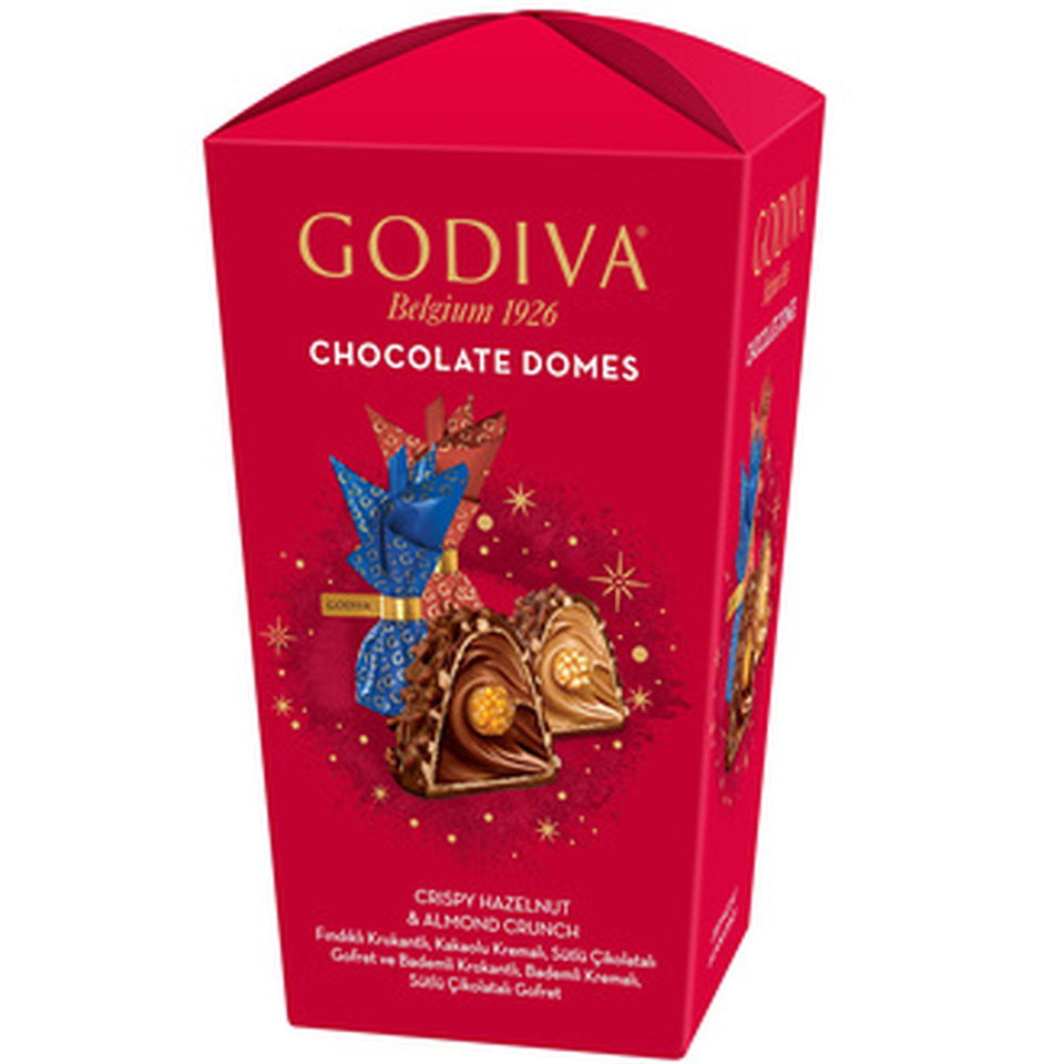 GODİVA DOMES NEW YEAR HALZELNUT&ALMOND COH. 123GR
